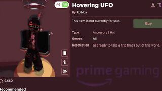 FREE ACCESSORY! HOW TO GET Hovering UFO! (ROBLOX PRIME GAMING)