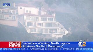 Evacuations Ordered As Massive Brush Fire Sparks In Laguna Beach Amid Strong Santa Ana Winds