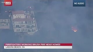 Laguna Beach brush fire burning, evacuation orders and warnings Issued