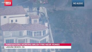 Laguna Beach brush fire burning, evacuation orders and warnings Issued