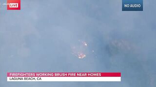 Laguna Beach brush fire burning, evacuation orders and warnings Issued