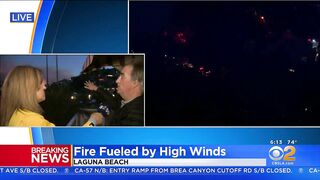 Residents Evacuate As Emerald Bay Fire Burns In Laguna Beach