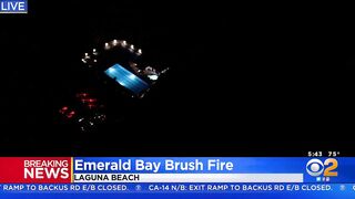 Large Brush Fire Erupts In Laguna Beach