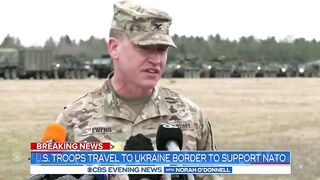 U.S. troops travel to Ukraine border to support NATO