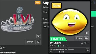 HOW TO GET Super Bowl LVI Crown! NEW LIMITED ITEM! (ROBLOX NFL EVENT)