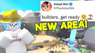 TROPICAL ISLAND AREA in Adopt ME ???? Builders Update Coming! (Roblox)