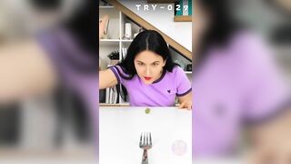 COIN & FORK || AMAZING AND IMPOSSIBLE CHALLENGE! #shorts