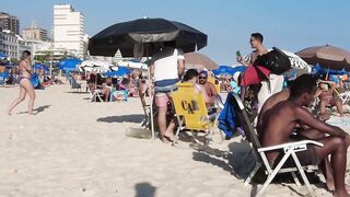 ???????? Hot Summer in Rio de Janeiro City - Brazil ☀️????️ Gorgeous Leblon Beach Walk Tour 4K