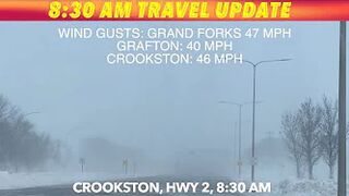 BLIZZARD WARNING: 8:30 AM Travel Update