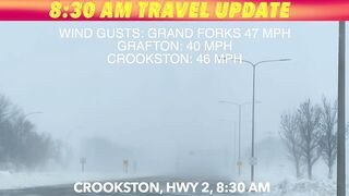 BLIZZARD WARNING: 8:30 AM Travel Update