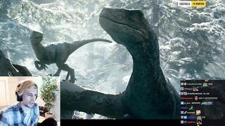 xQc reacts to Jurassic World Dominion Official Trailer