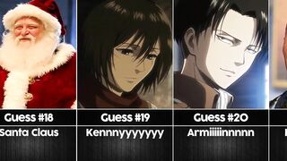 Guess the Attack on Titan Character from a bad description I Anime Senpai Comparisons