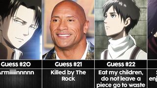 Guess the Attack on Titan Character from a bad description I Anime Senpai Comparisons