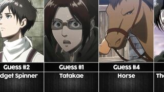 Guess the Attack on Titan Character from a bad description I Anime Senpai Comparisons