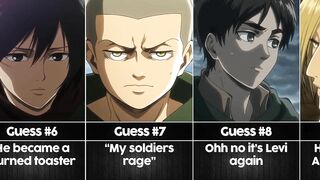 Guess the Attack on Titan Character from a bad description I Anime Senpai Comparisons