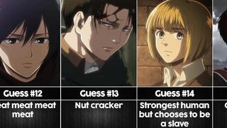 Guess the Attack on Titan Character from a bad description I Anime Senpai Comparisons