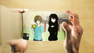 Steve, I'm stuck | Minecraft Flipbook anime Ep 48 FLIPBOOK