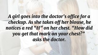 Funny Joke ;A Beautiful Girl Goes Into The Doctor’s Office For A Checkup