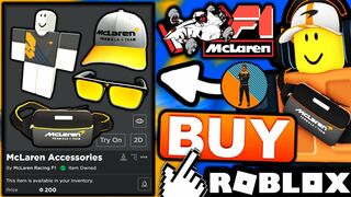 NEW! MCLAREN F1 RACING EVENT! HOW TO BUY ALL THE ACCESSORIES! (ROBLOX)