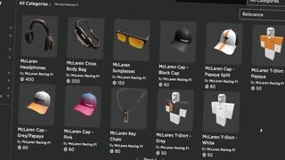 NEW! MCLAREN F1 RACING EVENT! HOW TO BUY ALL THE ACCESSORIES! (ROBLOX)