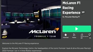 NEW! MCLAREN F1 RACING EVENT! HOW TO BUY ALL THE ACCESSORIES! (ROBLOX)