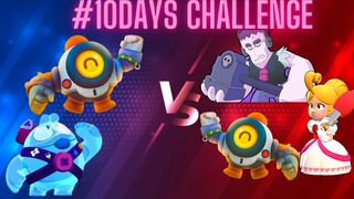 Brawl Stars Nani Got Crushed By Us l #10DaysChallenge @Algrow #Day1