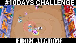 Brawl Stars Nani Got Crushed By Us l #10DaysChallenge @Algrow #Day1