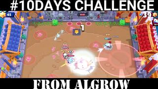 Brawl Stars Nani Got Crushed By Us l #10DaysChallenge @Algrow #Day1