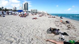 Miami Beach Walk Tour // South Beach Miami Florida 4K