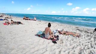 Miami Beach Walk Tour // South Beach Miami Florida 4K