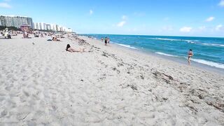 Miami Beach Walk Tour // South Beach Miami Florida 4K