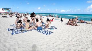 Miami Beach Walk Tour // South Beach Miami Florida 4K