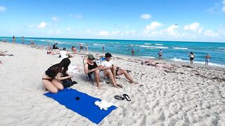 Miami Beach Walk Tour // South Beach Miami Florida 4K