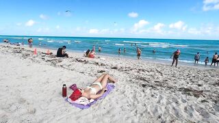 Miami Beach Walk Tour // South Beach Miami Florida 4K