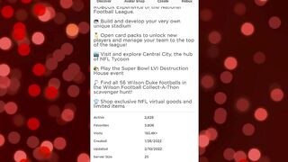 Lấy Vật Phẩm Miễn Phí Từ Sự Kiện "NFL Tycoon" | ROBLOX