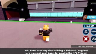 NFL Made a Roblox Game! NFL TYCOON (Early Access)