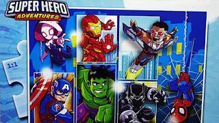 SUPER HERO ANIME PUZZLES Capitan America Hulk Iron Man Thor Black Panther Spider-Man Spider-Gwen