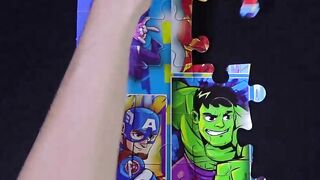 SUPER HERO ANIME PUZZLES Capitan America Hulk Iron Man Thor Black Panther Spider-Man Spider-Gwen