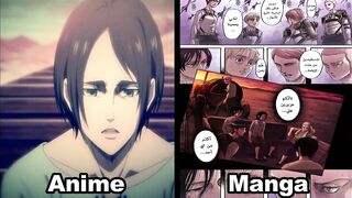 Attack on Titan Season 4 Episode 22 | Manga VS Anime | Annie Back