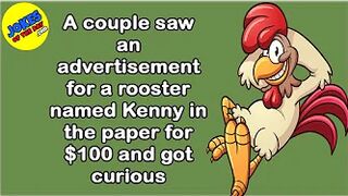 Funny (dirty) Joke: A couple saw an advertisement for a rooster named Kenny for $100 and got curious