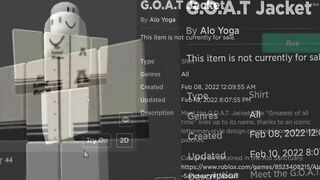 FREE ACCESSORY! HOW TO GET G.O.A.T Jacket! (Roblox Alo Yoga Sanctuary Event)