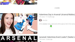 wheres the VALENTINES UPDATE in Roblox Arsenal?...