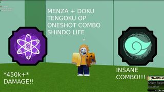 MENZA + DOKU TENGOKU OP ONESHOT COMBO | Shindo Life Roblox