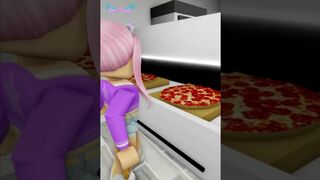 LA MUERTE DE LA PIZZA EN ROBLOX BROOKHAVEN ???? #shorts