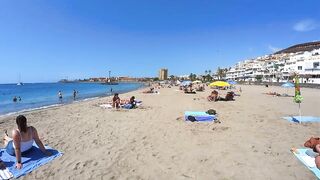 Canary Island Santa Cruz de Tenerife :: BEACH SPAIN Walk Tours 4K