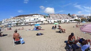 Canary Island Santa Cruz de Tenerife :: BEACH SPAIN Walk Tours 4K