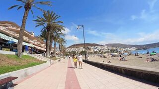 Canary Island Santa Cruz de Tenerife :: BEACH SPAIN Walk Tours 4K