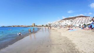 Canary Island Santa Cruz de Tenerife :: BEACH SPAIN Walk Tours 4K