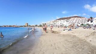 Canary Island Santa Cruz de Tenerife :: BEACH SPAIN Walk Tours 4K