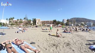 Walk Beach playa los cristianos canary islands february 2022.